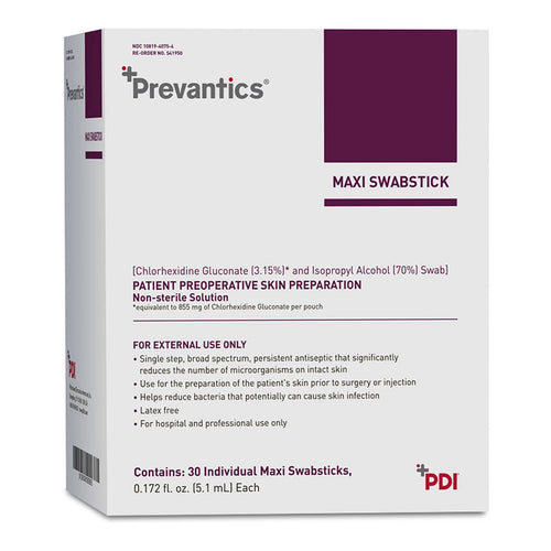 Maxi Swabstick PDI Prevantics S41950 5.1 mL Case of 300