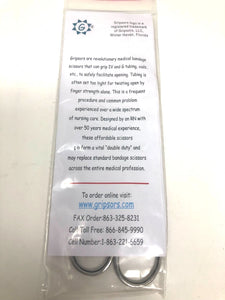 Gripsors 7.25 inch Stainless Steel Medical Bandage Gripping Scissor Box of 10