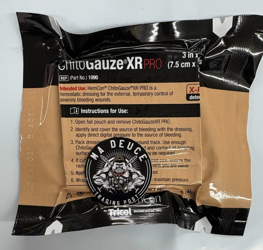 HemCon ChitoGauze Chito Gauze XR PRO Z-Folded Vacuum Packed EXP 3/2030