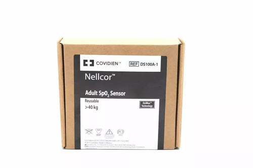 Covidien Nellcor Oximax Original DS100A-1 SPO2 Sensor Adult Factory Sealed