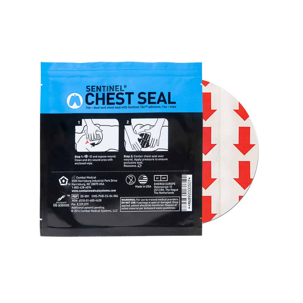 Box of 10 Combat Medical Safeguard Sentinel Chest Seals