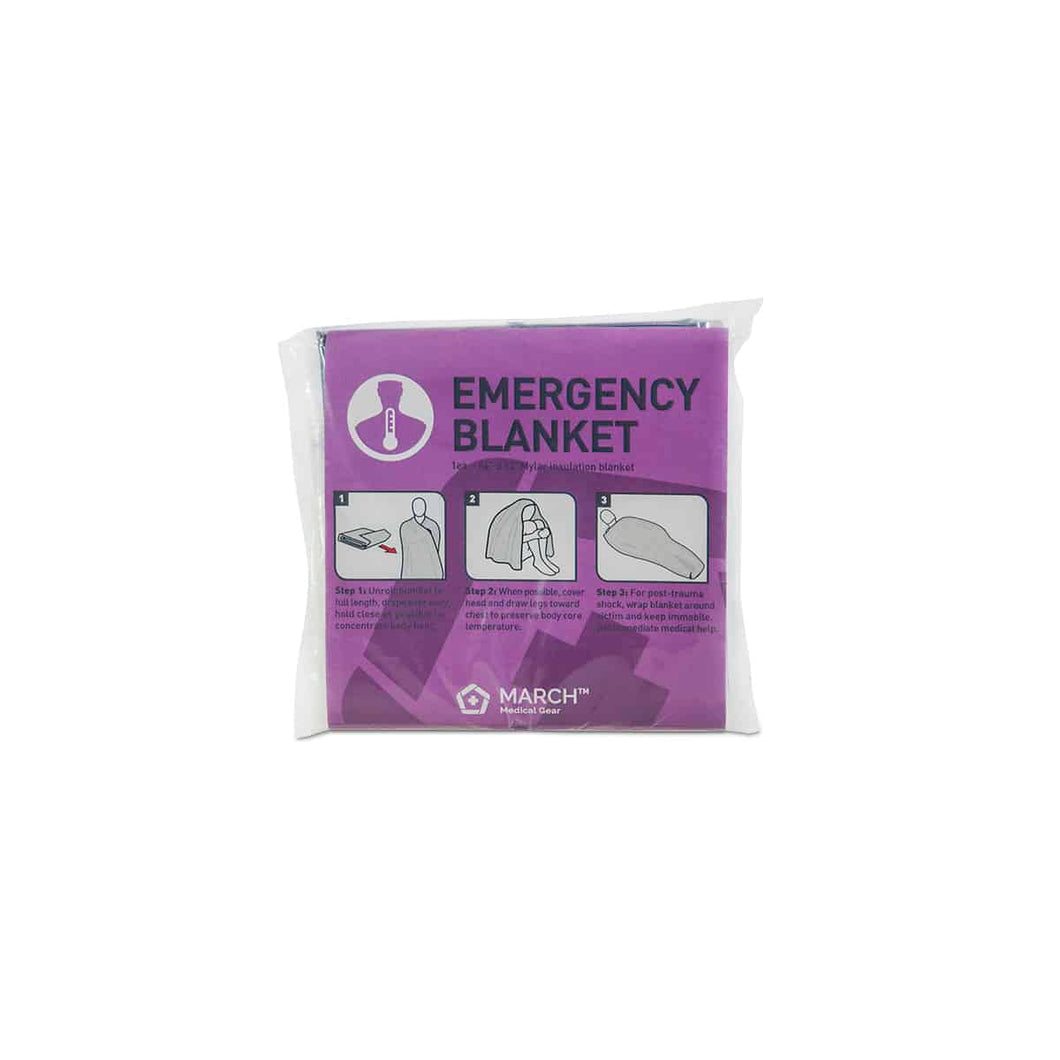 Lot of 2- MARCH Emergency Blanket By Safeguard Medical