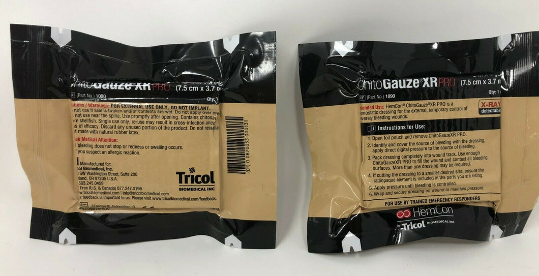 ChitoGauze XR Pro 11/2023 Expiration Date