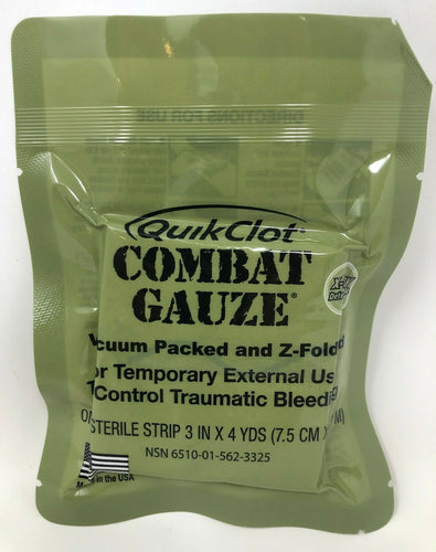 QuikClot Combat Gauze- '23, '24, '25, '26, '27