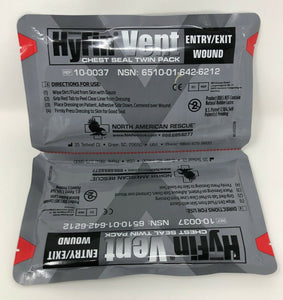 North American Rescue Hyfin Vent Chest Seal  Chest Twin Pack Seal