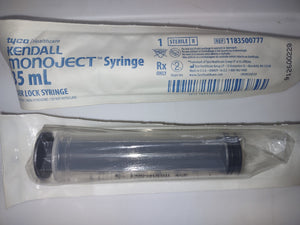 Kendall Monoject 35 mL Luer Lock Syringe Case of 396
