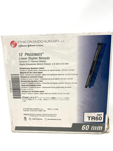 Ethicon Endo-Surgery Proximate Linear Stapler Reloads- Box of 12 TR60