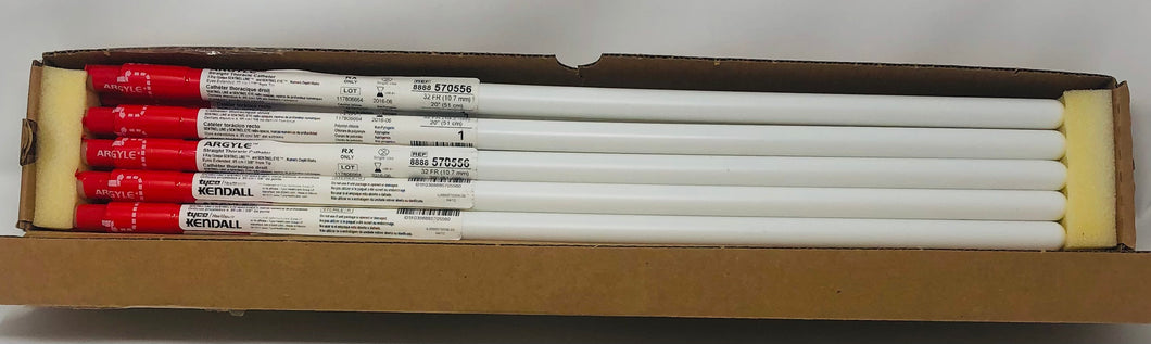 Kendall Argyle Straight Thoracic Catheters Lot of 10