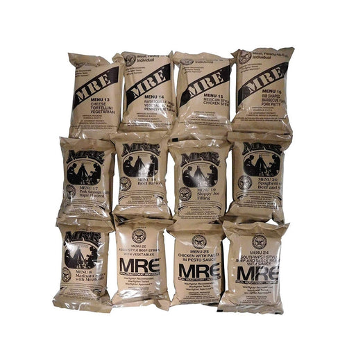 Military Issue MRE Meals Ready to Eat Case of 12 Menu B 2024